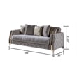 Pemberly Row Modern 3PC Living Room Set Made with Wood in Taupe