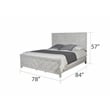 Pemberly Row King 4PC Modern Bedroom Set Made with Wood in Gray