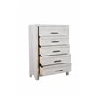 Pemberly Row Twin 5PC Modern Bedroom Set Made with Wood in Gray