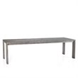 Pemberly Row Contemporary Wood Patio Dining Table in Natural