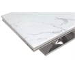 Pemberly Row Modern Silver Rectangle Faux Marble Coffee Table