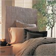 Pemberly Row Modern Wood Grassweave Twin Headboard in Natural