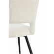 Pemberly Row Contemporary Boucle Dining Chair in White (set of 2)
