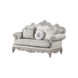 Pemberly Row Traditional 2 PC Living room Set in Silver Color