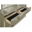 Pemberly Row Modern 6-Drawer Dresser Made with Wood in Silver