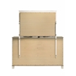 Pemberly Row Modern 6-Drawer Dresser Made with Wood in Silver