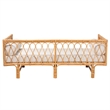 Pemberly Row Contemporary Bohemian Natural Brown Rattan Daybed