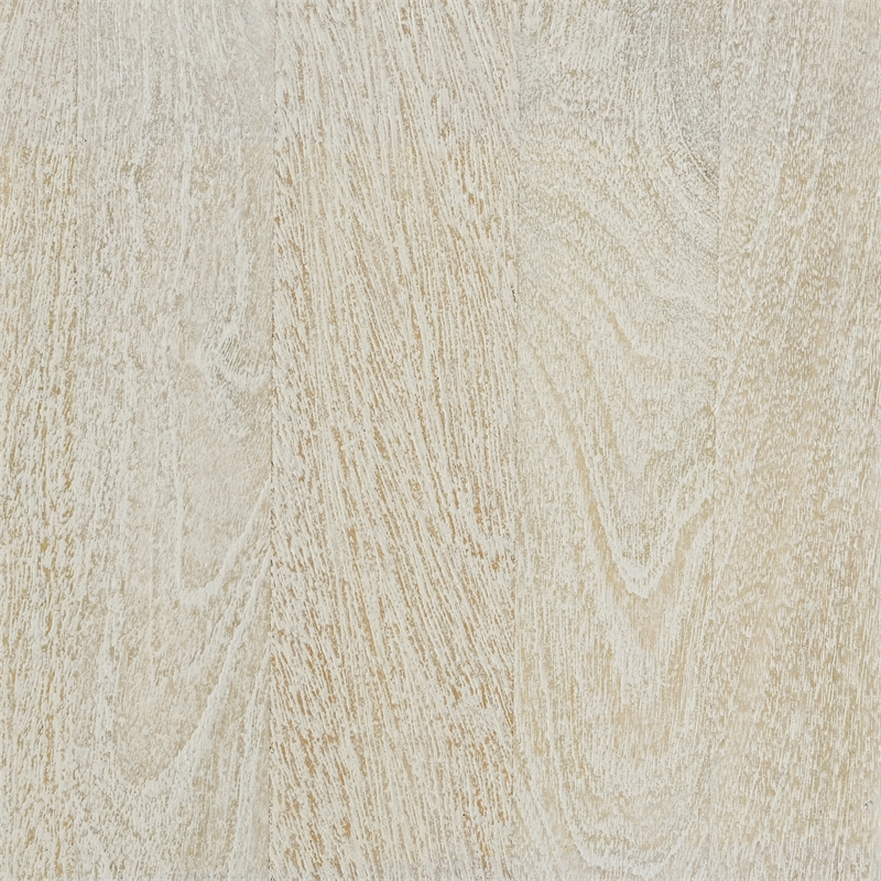 Pemberly Row Contemporary 2-Drawer Mango Wood Nightstand in Sand