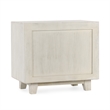 Pemberly Row Contemporary 2-Drawer Mango Wood Nightstand in Sand
