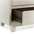 Pemberly Row Contemporary 2-Drawer Mango Wood Nightstand in Sand