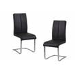 Pemberly Row Contemporary 5-piece Solid Wood Dining Set in Black