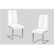 Pemberly Row Contemporary 5-piece Solid Wood Dining Set in White