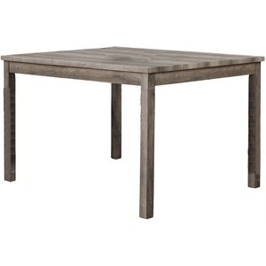 Pemberly Row 48&quot Rectangular Wood Dinette Table in Natural Oak
