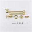 Pemberly Row Modern Pot Filler Faucet Brass Wall Mount in Gold