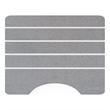 Pemberly Row Modern Diatomite Stone Toilet Contour Mat in Gray