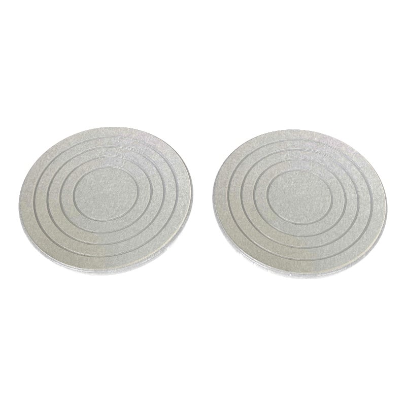 Pemberly Row Anti-Slip Diatomite Stone Trivet in Gray (Set of 2)