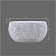 Pemberly Row Round Coffee Table Made with Aluminum in White Color