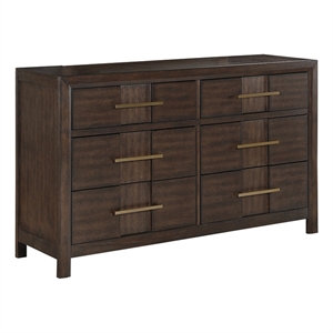 Pemberly Row Dresser Modern Design made with wood in Walnut Color