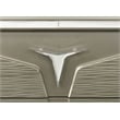 Pemberly Row Modern King 4PC Bedroom Set Made with Wood in Silver