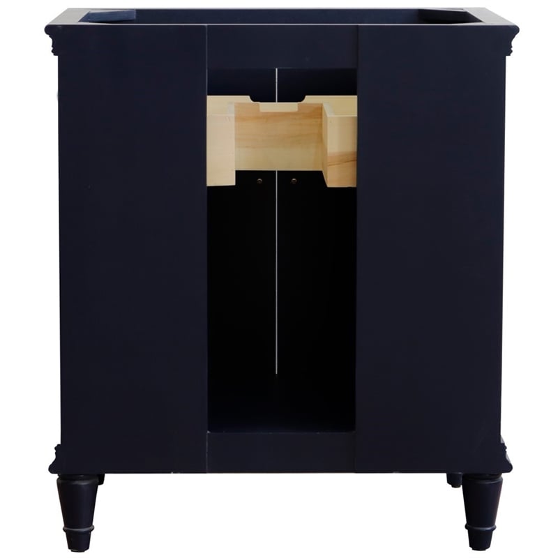 Pemberly Row 30 in. Single Wooden Vanity Blue Finish Cabinet Only