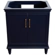 Pemberly Row 30 in. Single Wooden Vanity Blue Finish Cabinet Only