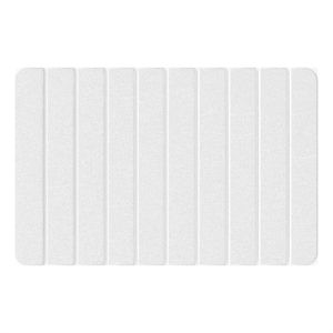 Pemberly Row 24x15&quot Modern Diatomite Stone Medium Bath Mat in White