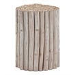 Pemberly Row Contemporary Jungle Wood End Table in White Wash Color