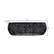 Pemberly Row Oval Shape Coffee Table Made with Aluminum in Black Color
