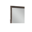 Pemberly Row Mirror Modern Square Made With Wood Frame in Walnut Color