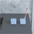 Pemberly Row Quick Dry Absorbent Diatomite Stone Toothbrush Holder in Blue