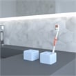 Pemberly Row Quick Dry Absorbent Diatomite Stone Toothbrush Holder in Blue