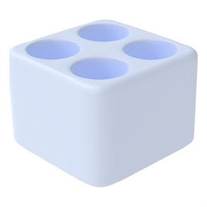 Pemberly Row Quick Dry Absorbent Diatomite Stone Toothbrush Holder in Blue