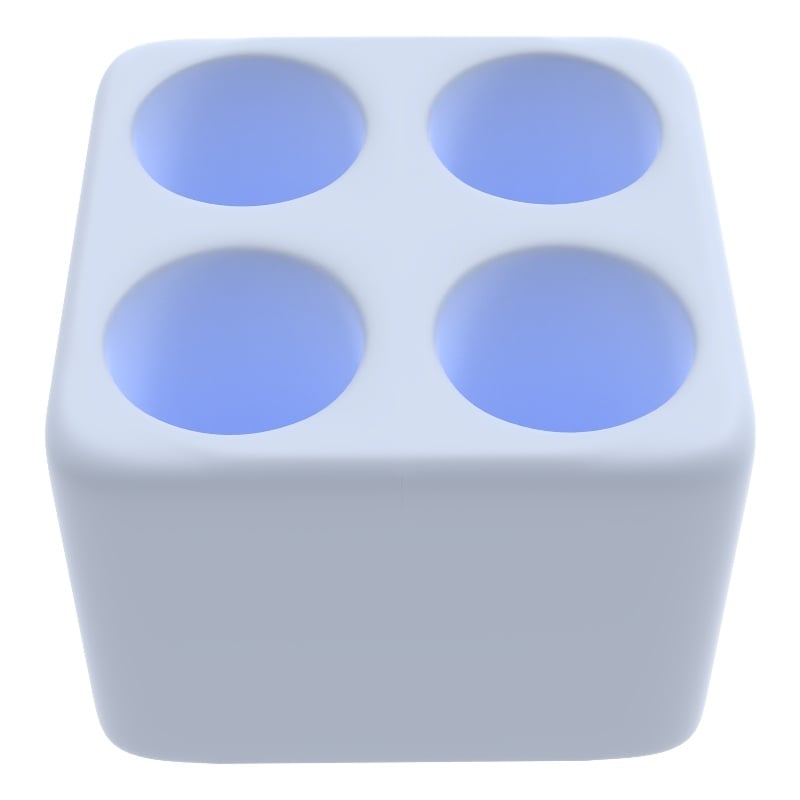 Pemberly Row Quick Dry Absorbent Diatomite Stone Toothbrush Holder in Blue