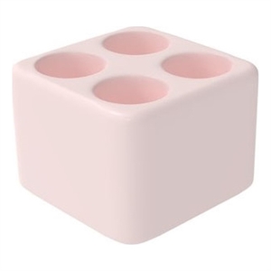 Pemberly Row Quick Dry Absorbent Diatomite Stone Toothbrush Holder in Pink
