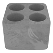 Pemberly Row Quick Dry Absorbent Diatomite Stone Toothbrush Holder in Gray