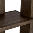Pemberly Row Modern 6 Shelf Open Tall Bookcase Dark Brown Oak Wood