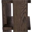Pemberly Row Modern 6 Shelf Open Tall Bookcase Dark Brown Oak Wood