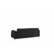 Pemberly Row Modern Sofa Made with Wood & Under-seat Storage in Black