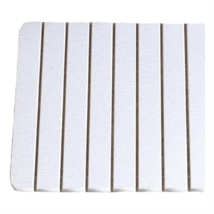 Pemberly Row 16x12&quot Modern Diatomite Stone Small Bath Mat in White