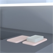 Pemberly Row Quick Dry Absorbent Diatomite Stone Soap Dish in Pink