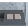 Pemberly Row Quick Dry Absorbent Diatomite Stone Soap Dish in Pink