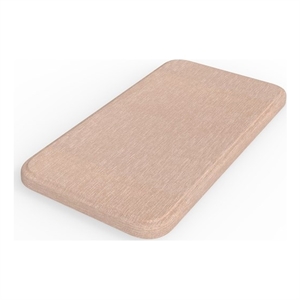 Pemberly Row Quick Dry Absorbent Diatomite Stone Soap Dish in Pink
