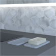 Pemberly Row Quick Dry Absorbent Diatomite Stone Soap Dish in Gray