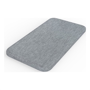 Pemberly Row Quick Dry Absorbent Diatomite Stone Soap Dish in Gray