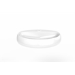 Pemberly Row Oval Ceramic Wall Mount Bathroom Sink in Glossy White