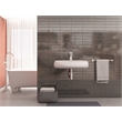 Pemberly Row Oval Ceramic Wall Mount Bathroom Sink in Glossy White