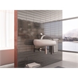 Pemberly Row Oval Ceramic Wall Mount Bathroom Sink in Glossy White