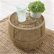 Pemberly Row 3-Piece Outdoor PE Wicker / Rattan Bistro Set in Natural