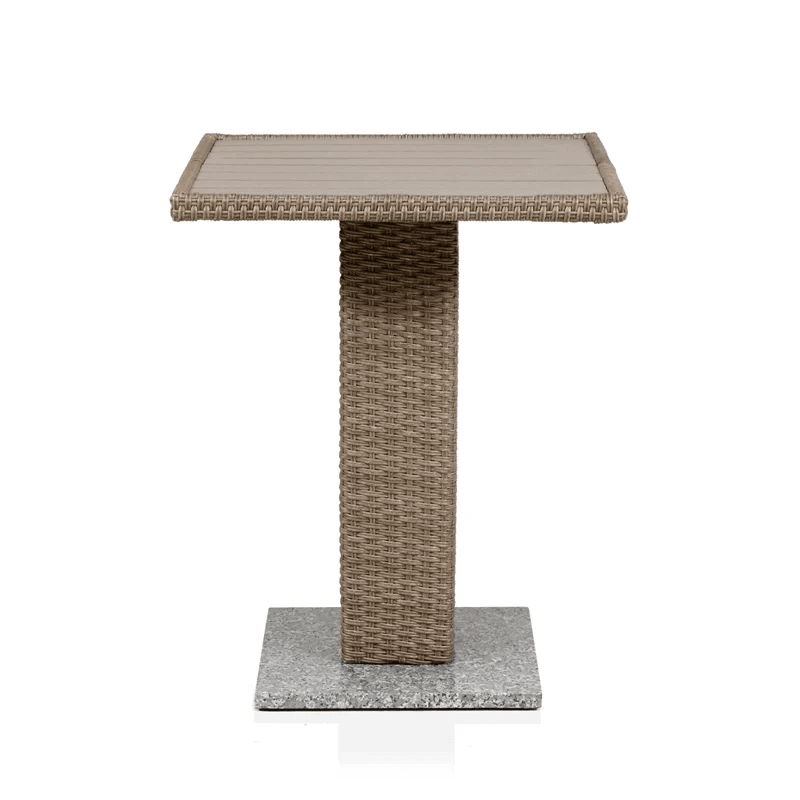 Pemberly Row 3-Piece Outdoor PE Wicker / Rattan Bistro Set in Natural