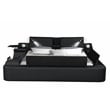 Pemberly Row Smart Multifunctional King Size Bed Made with Wood in Black